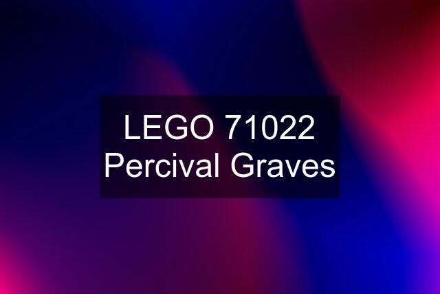 LEGO 71022 Percival Graves