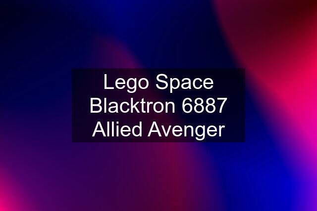 Lego Space Blacktron 6887 Allied Avenger