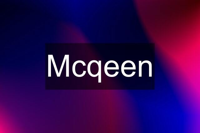 Mcqeen