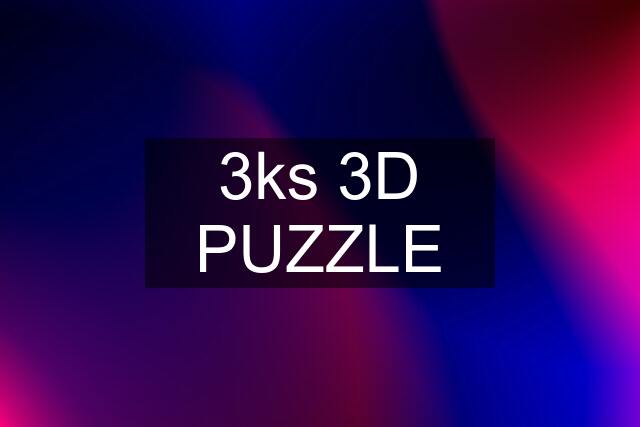 3ks 3D PUZZLE