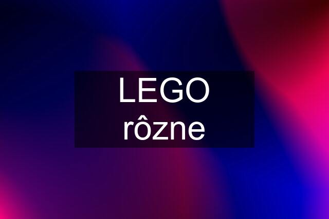 LEGO rôzne