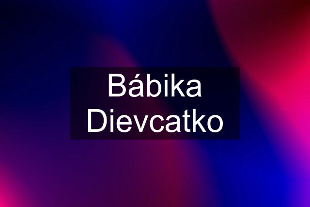 Bábika Dievcatko