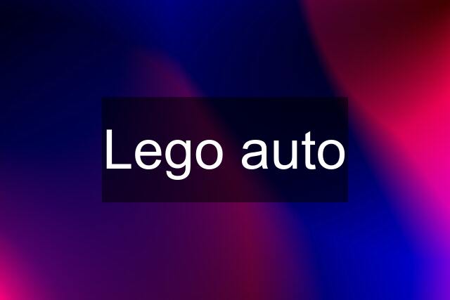 Lego auto