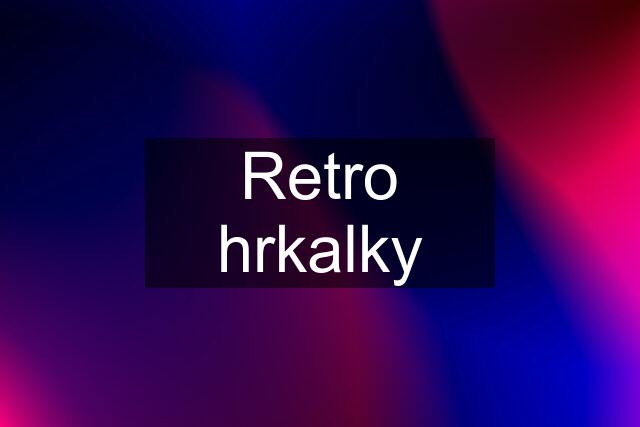 Retro hrkalky