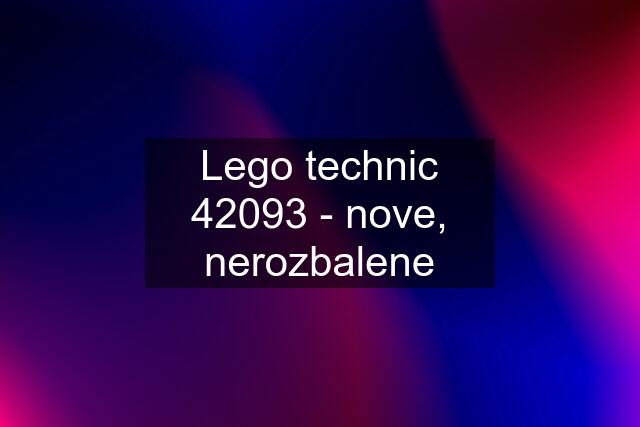 Lego technic 42093 - nove, nerozbalene