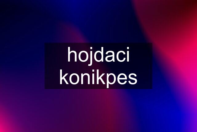 hojdaci konik\pes