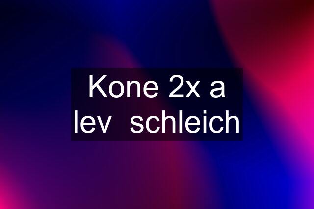 Kone 2x a lev  schleich