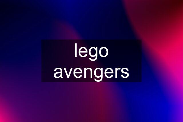 lego avengers