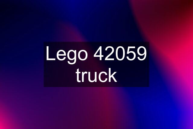 Lego 42059 truck