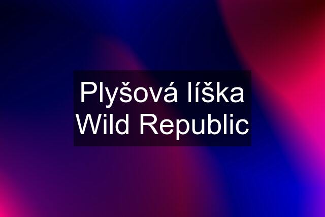 Plyšová líška Wild Republic