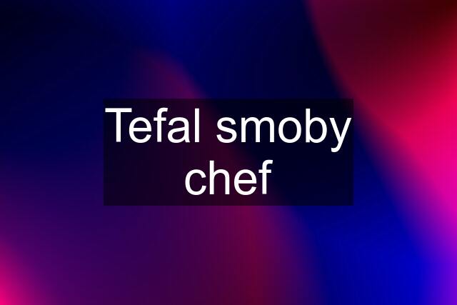 Tefal smoby chef