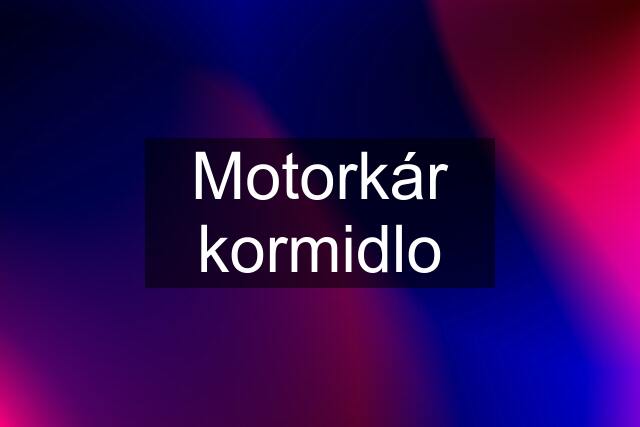 Motorkár kormidlo