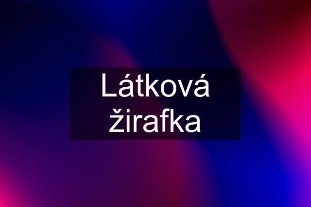 Látková žirafka