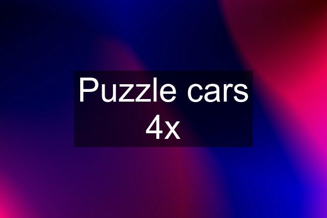 Puzzle cars 4x