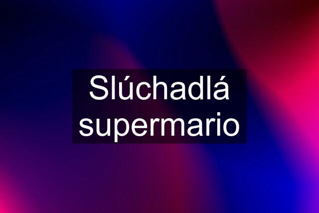 Slúchadlá supermario