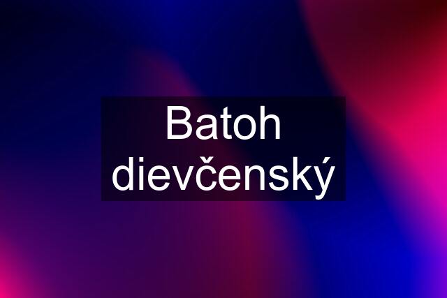 Batoh dievčenský