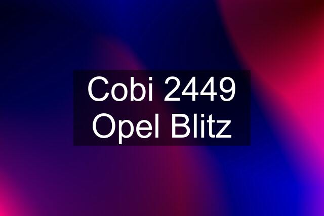 Cobi 2449 Opel Blitz