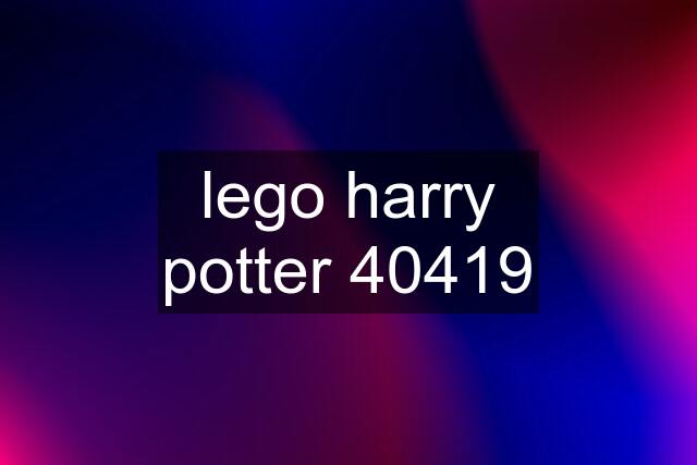 lego harry potter 40419