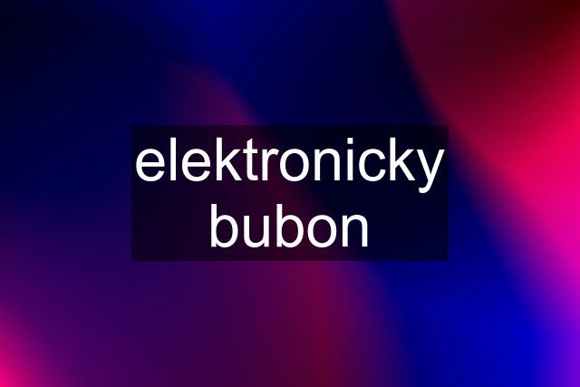 elektronicky bubon