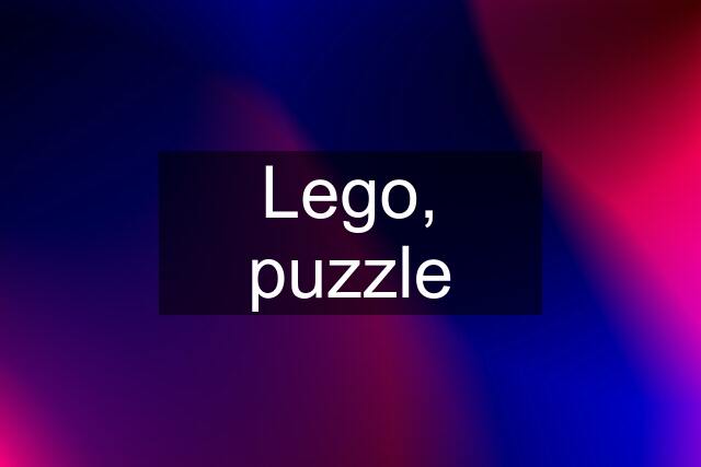 Lego, puzzle