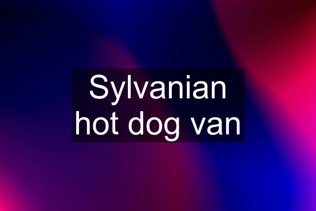 Sylvanian hot dog van