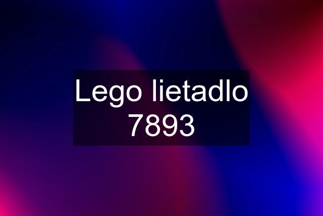 Lego lietadlo 7893