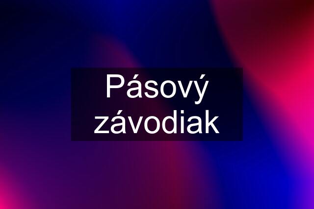 Pásový závodiak