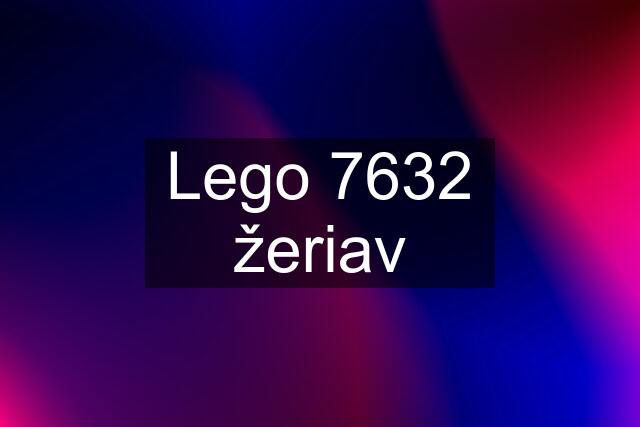 Lego 7632 žeriav