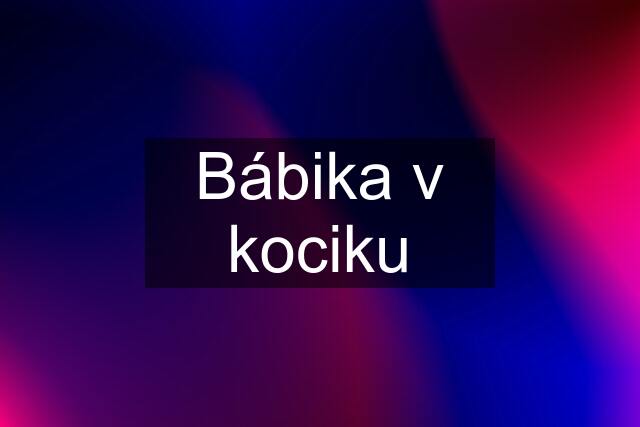 Bábika v kociku