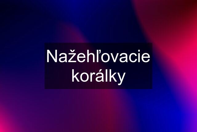 Nažehľovacie korálky