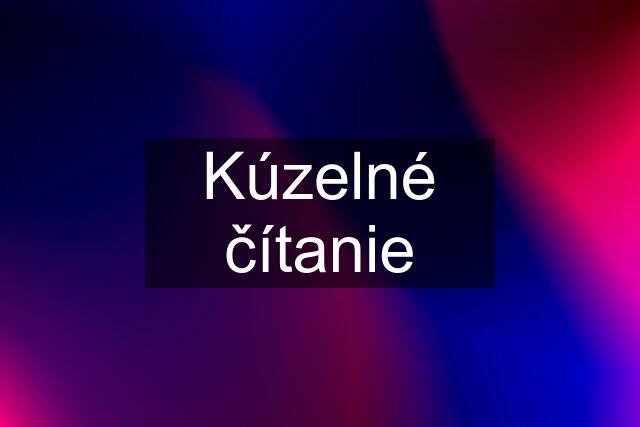 Kúzelné čítanie