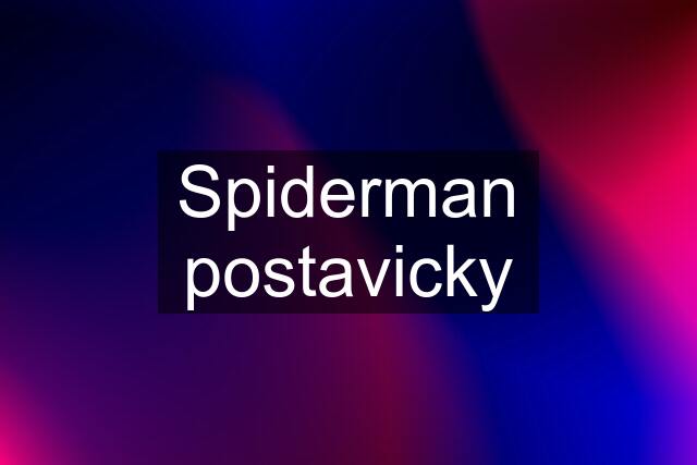 Spiderman postavicky