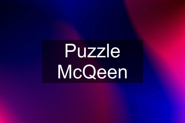 Puzzle McQeen