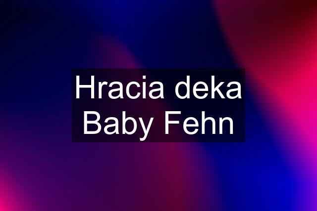 Hracia deka Baby Fehn