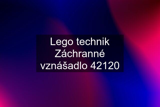 Lego technik Záchranné vznášadlo 42120