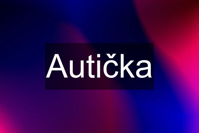 Autička