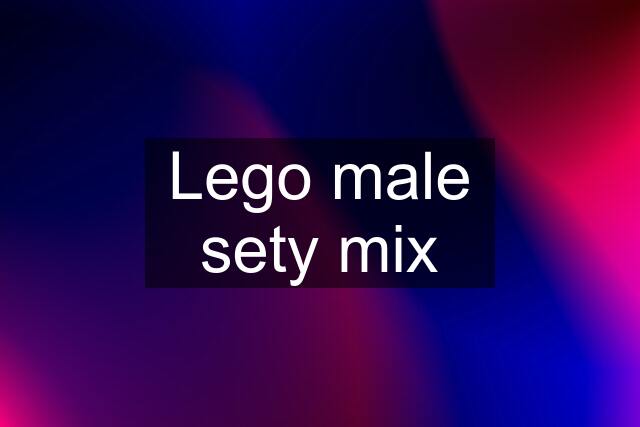 Lego male sety mix