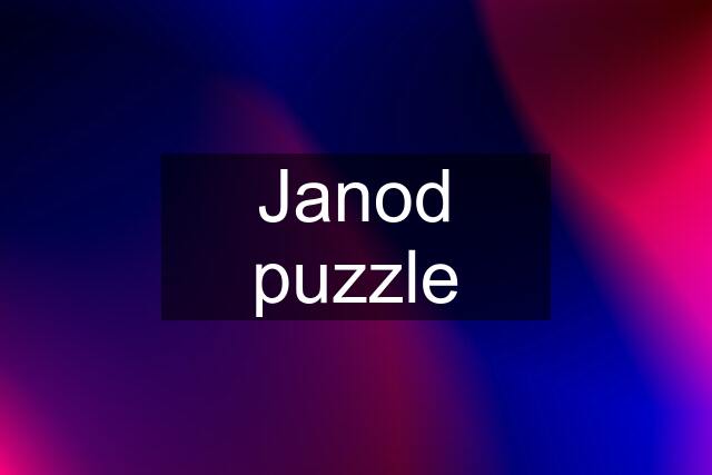 Janod puzzle