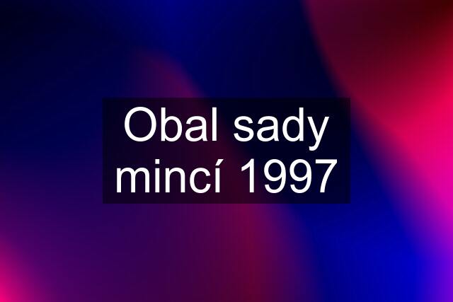 Obal sady mincí 1997