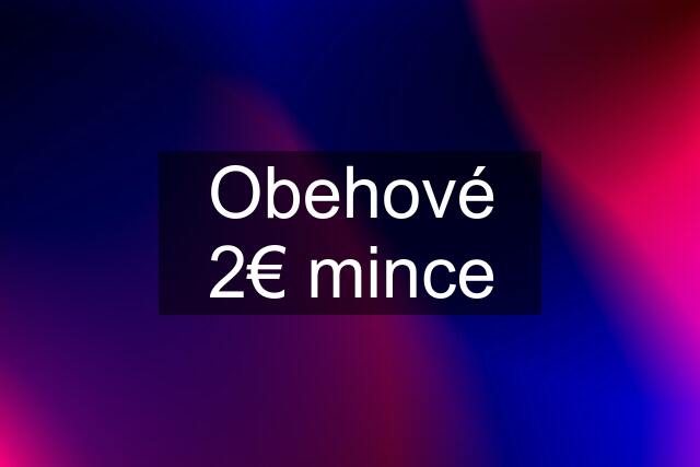 Obehové 2€ mince