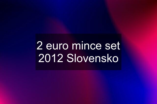 2 euro mince set 2012 Slovensko