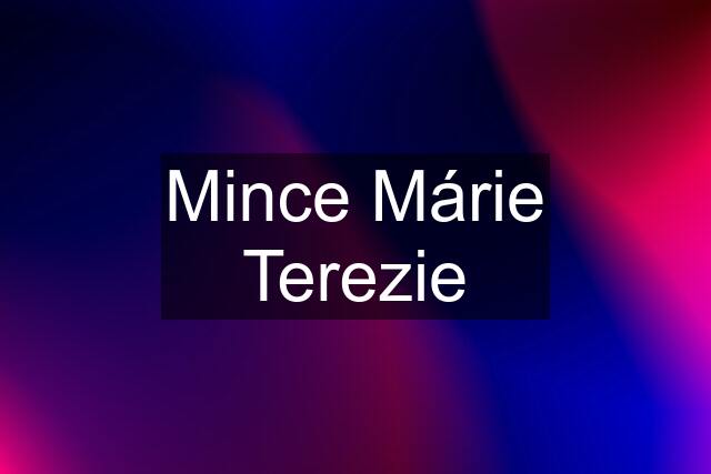 Mince Márie Terezie