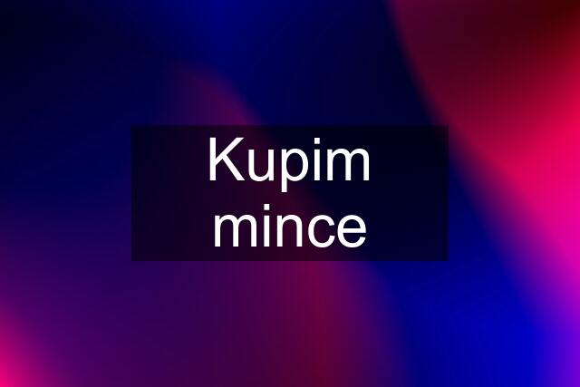 Kupim mince