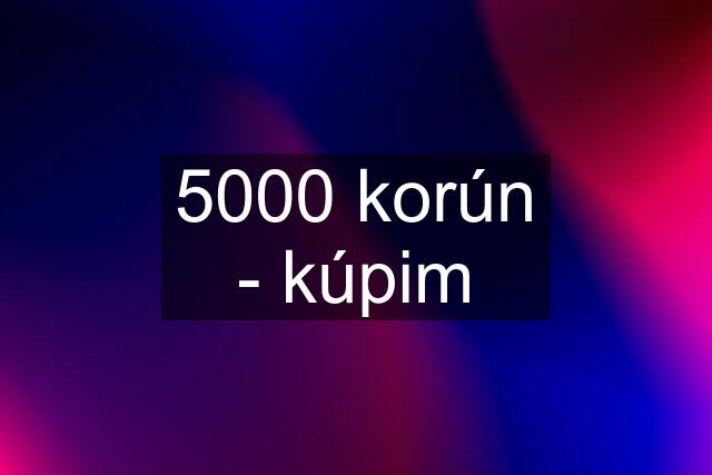 5000 korún - kúpim