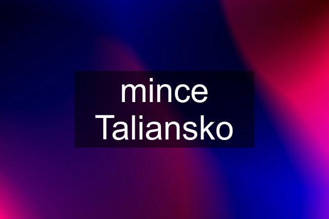 mince Taliansko