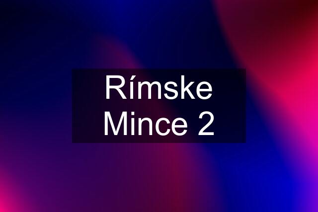 Rímske Mince 2