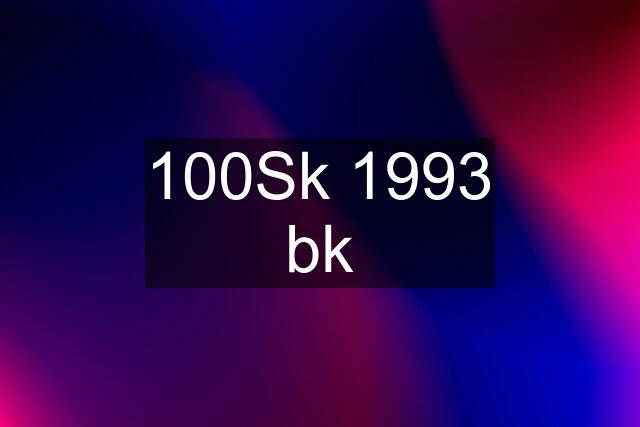 100Sk 1993 bk