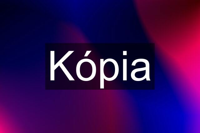 Kópia