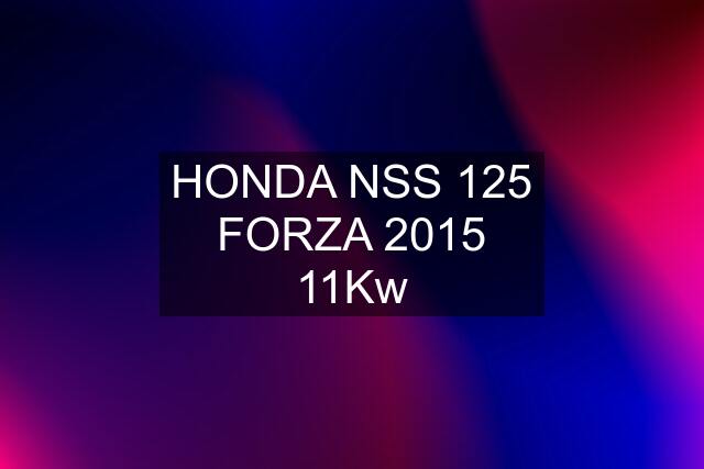 HONDA NSS 125 FORZA 2015 11Kw