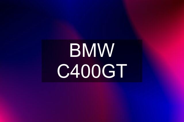 BMW C400GT